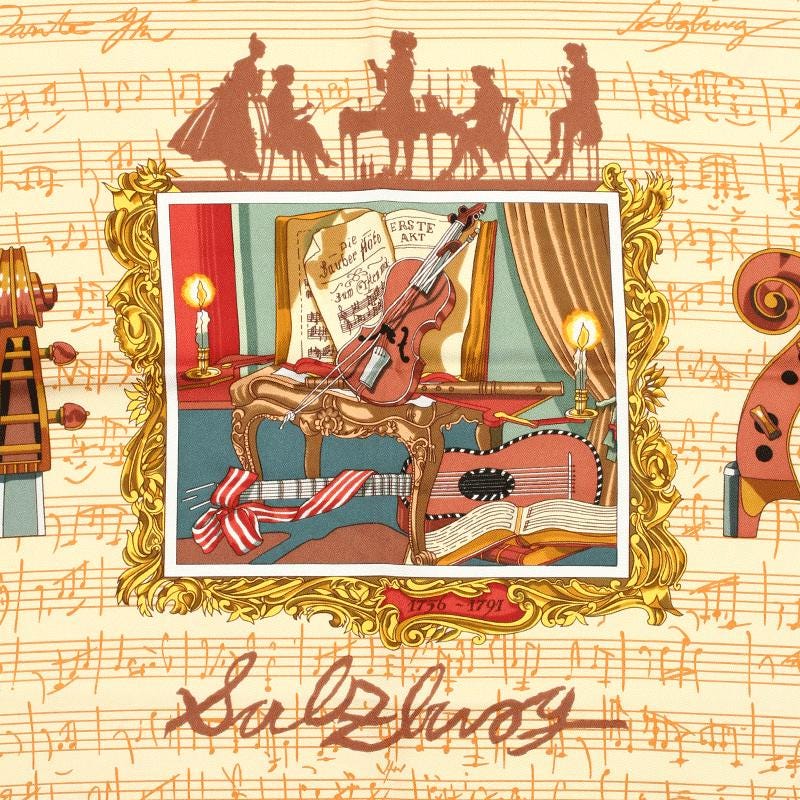 Hermes Scarf "Salzburg" by Loic Dubigeon 90cm Silk | Carre Foulard