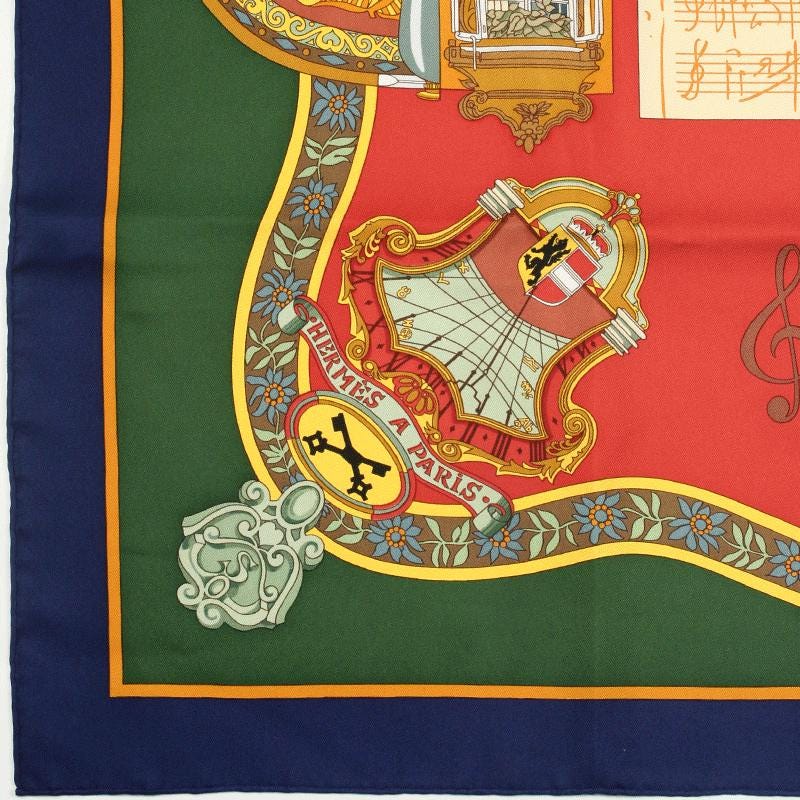 Hermes Scarf "Salzburg" by Loic Dubigeon 90cm Silk | Carre Foulard