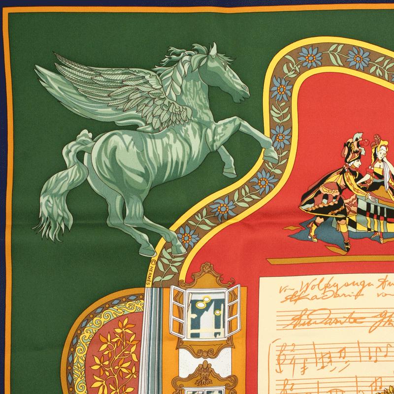 Hermes Scarf "Salzburg" by Loic Dubigeon 90cm Silk | Carre Foulard