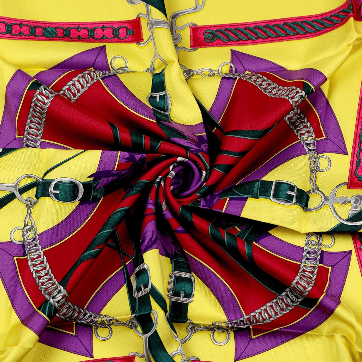 Hermes Scarf "Promenade du Matin" by Henri d'Origny 90cm Silk | Carre Foulard