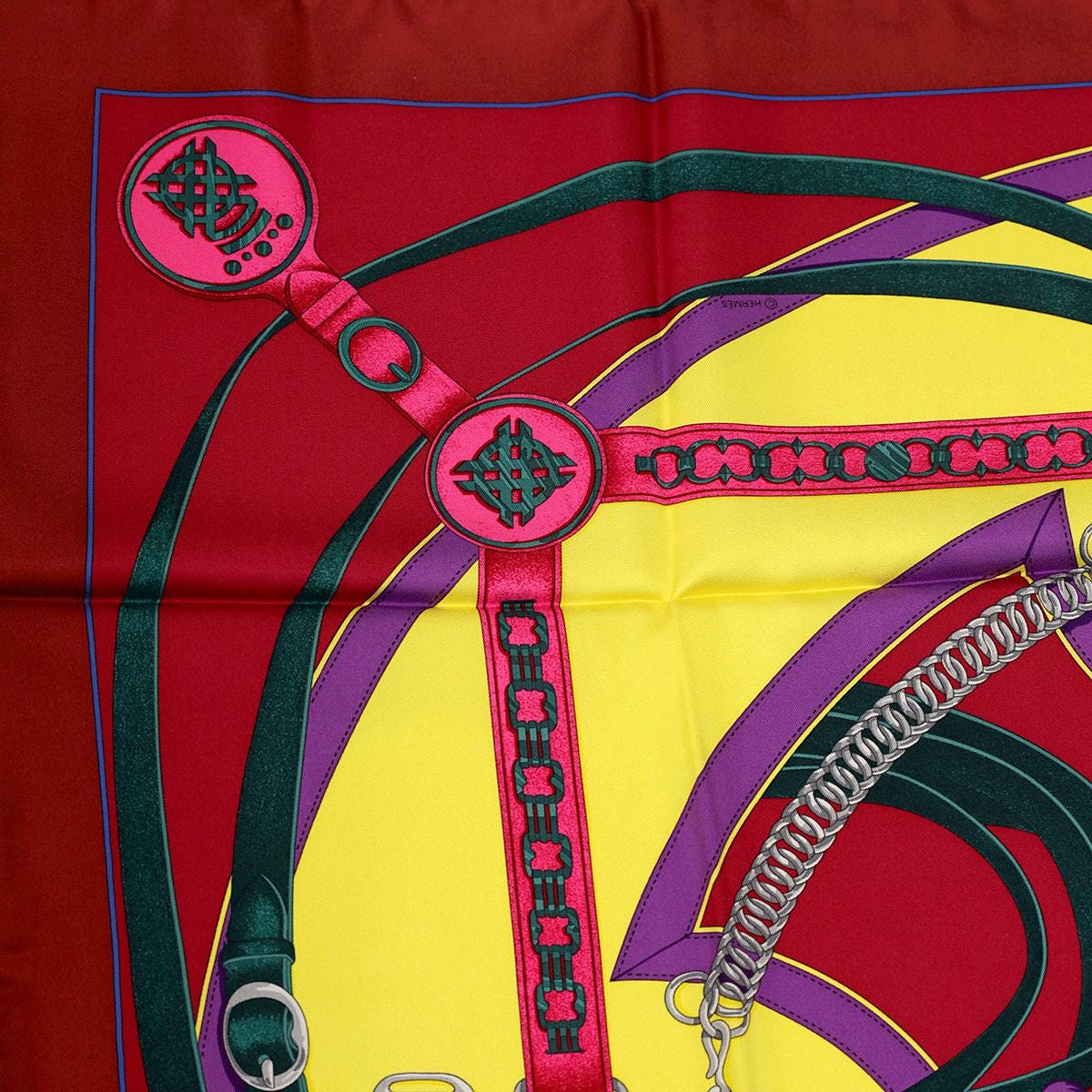 Hermes Scarf "Promenade du Matin" by Henri d'Origny 90cm Silk | Carre Foulard