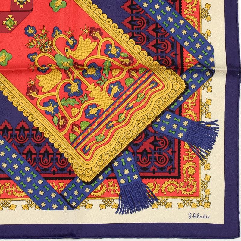Hermes Scarf "Brins d'Or" by Julia Abadie 90cm Silk | Carre Foulard