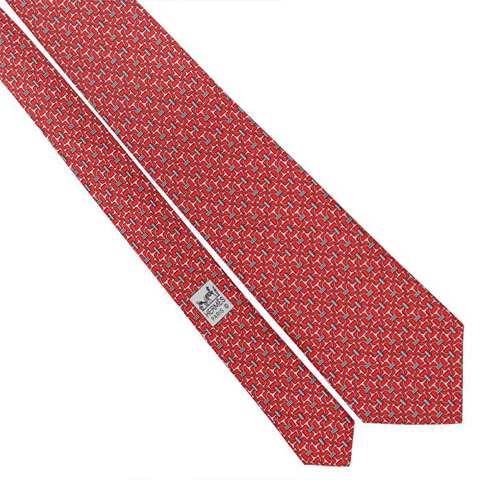Hermes Men's Silk Tie Equestrian Stirrups Pattern 5560 | Necktie Cravate