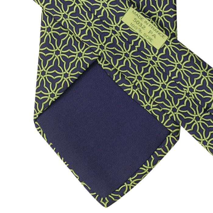 Hermes Men's Silk Tie Geometric Pattern 5032 | Necktie Cravate