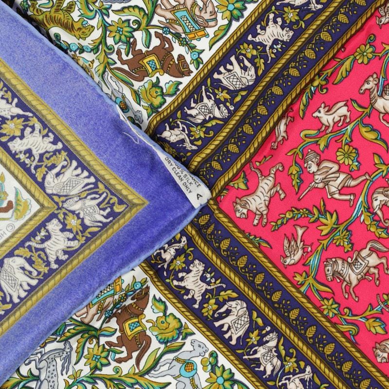 Hermes Scarf "Chasse en Inde" by Michel Duchene 90cm Silk | Carre Foulard