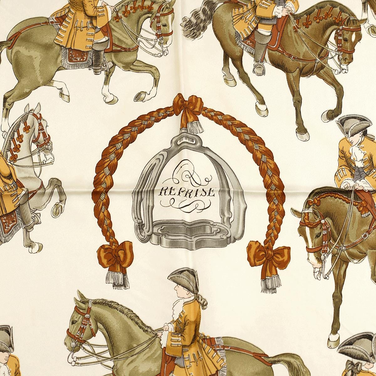 Hermes Scarf "Reprise" by Philippe Ledoux 90cm Silk | Carre Foulard