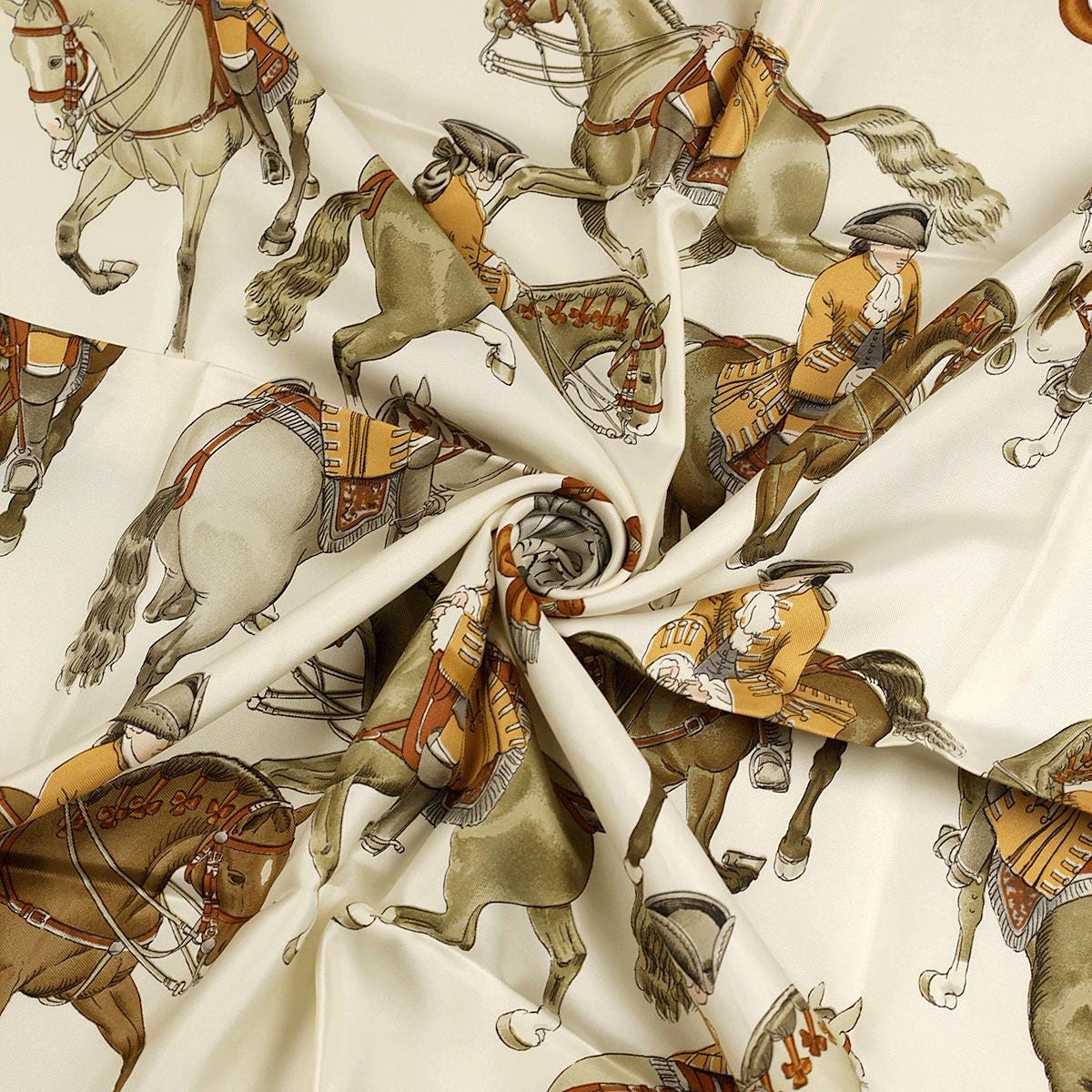 Hermes Scarf "Reprise" by Philippe Ledoux 90cm Silk | Carre Foulard
