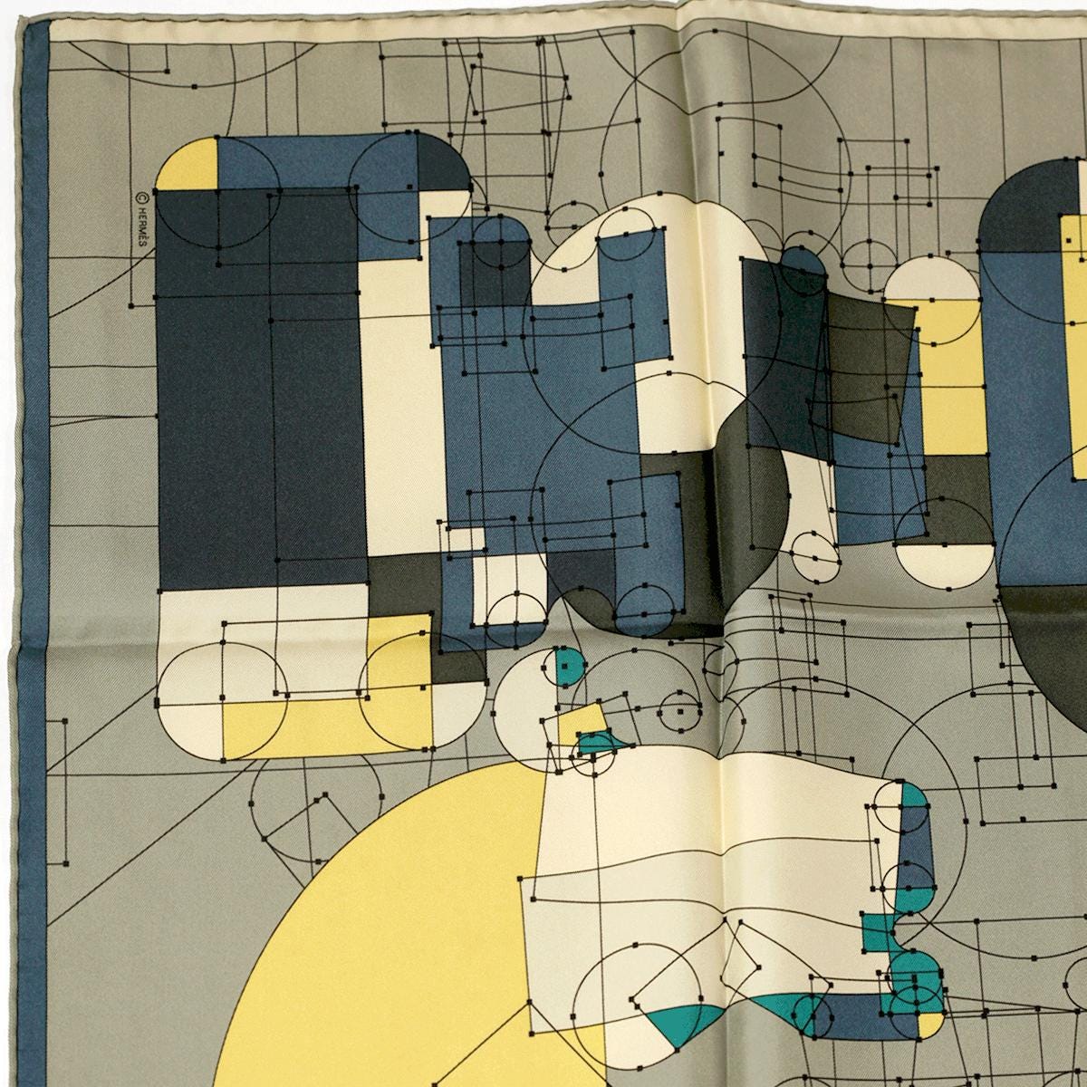 Hermes Scarf "Echec au Roi" by Benoit Pierre Emery 90cm Silk | Carre Foulard