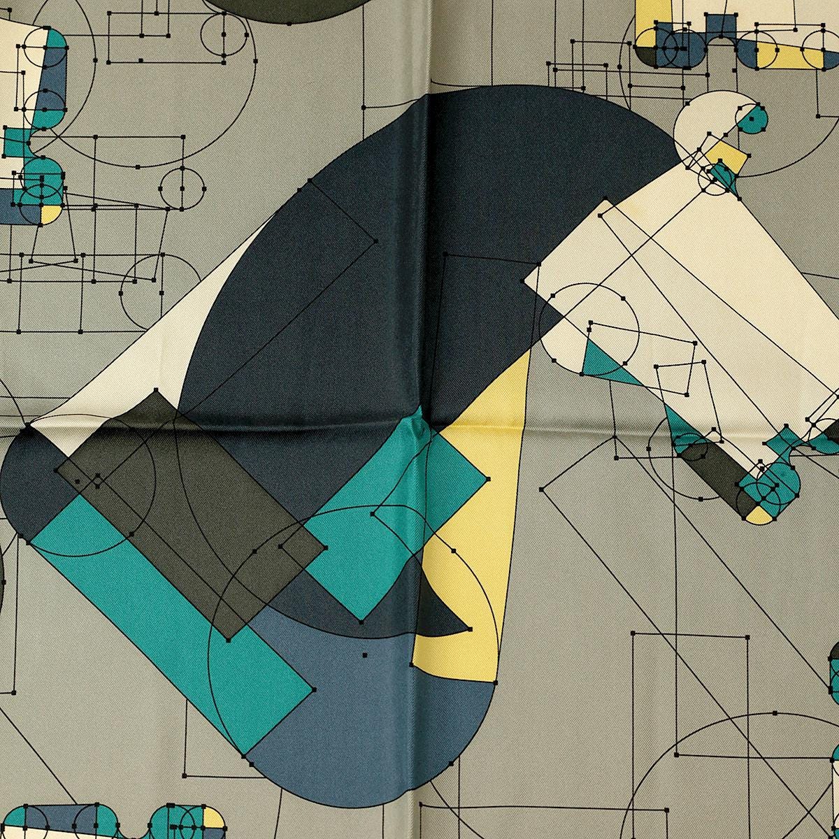 Hermes Scarf "Echec au Roi" by Benoit Pierre Emery 90cm Silk | Carre Foulard