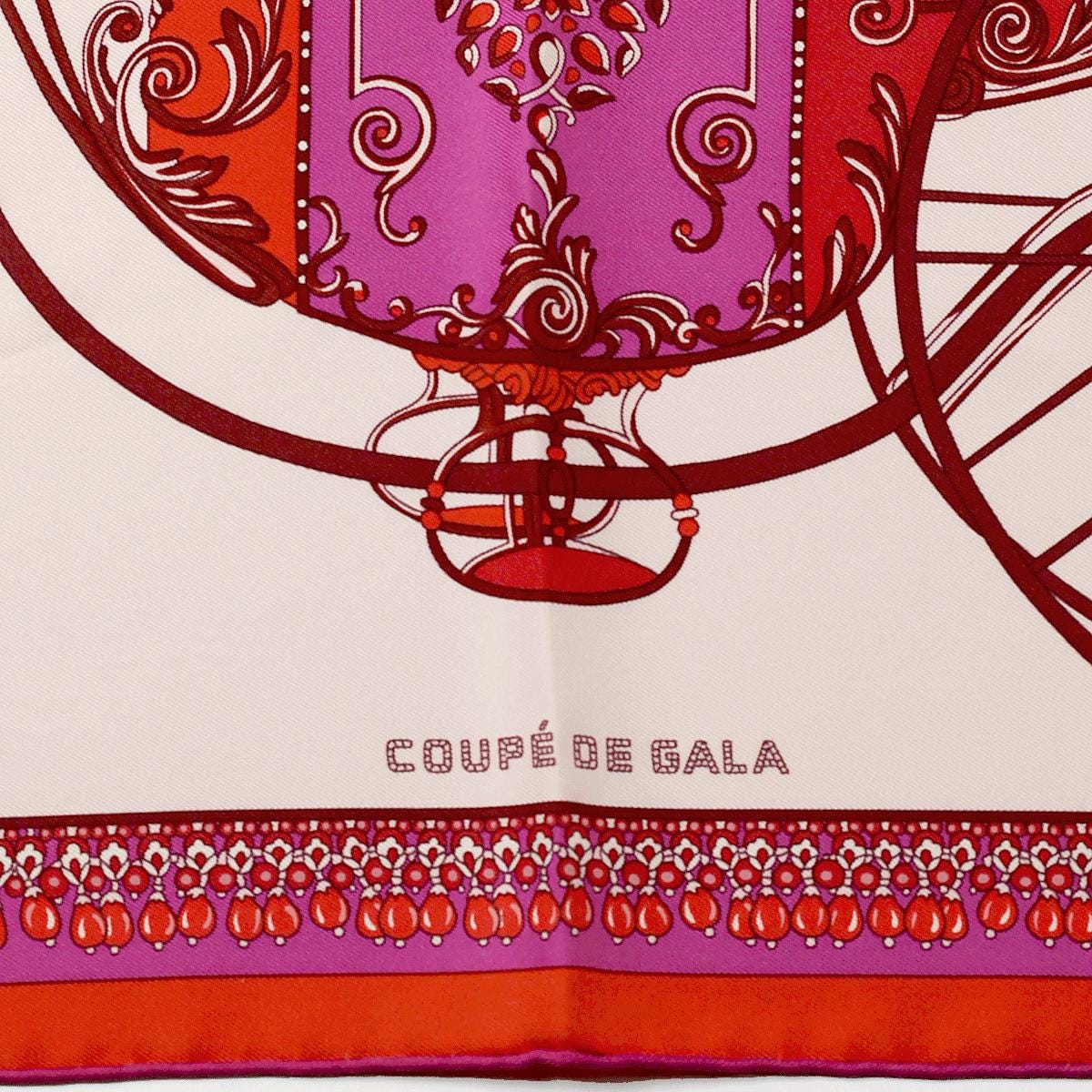 Hermes Scarf 45cm "Coupè de Gala" by Wlodek Kaminski Silk Gavroche