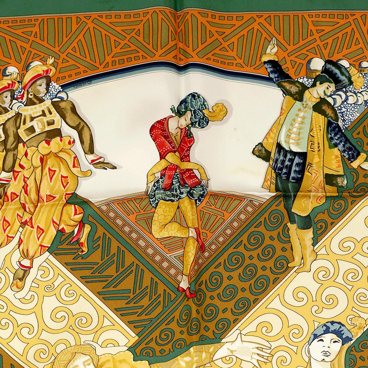 Hermes Scarf "Les Ballets Russes" by Annie Faivre 90cm Silk | Carre Foulard