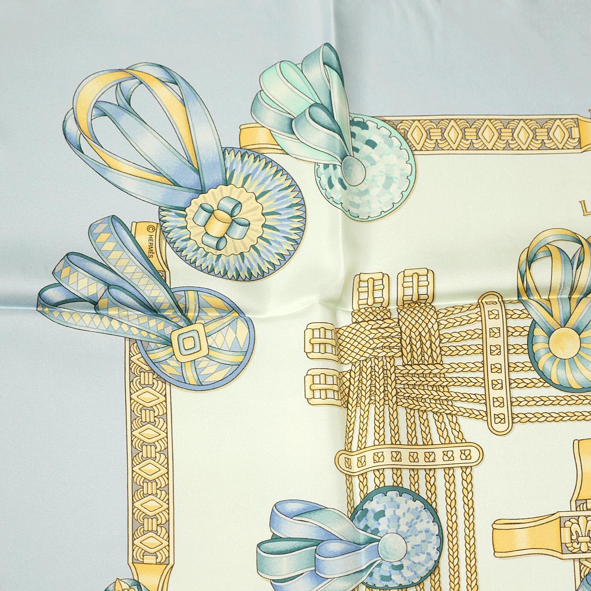 Hermes Scarf "Les Rubans du Cheval" by Joachim Metz 90cm Silk | Carre Foulard
