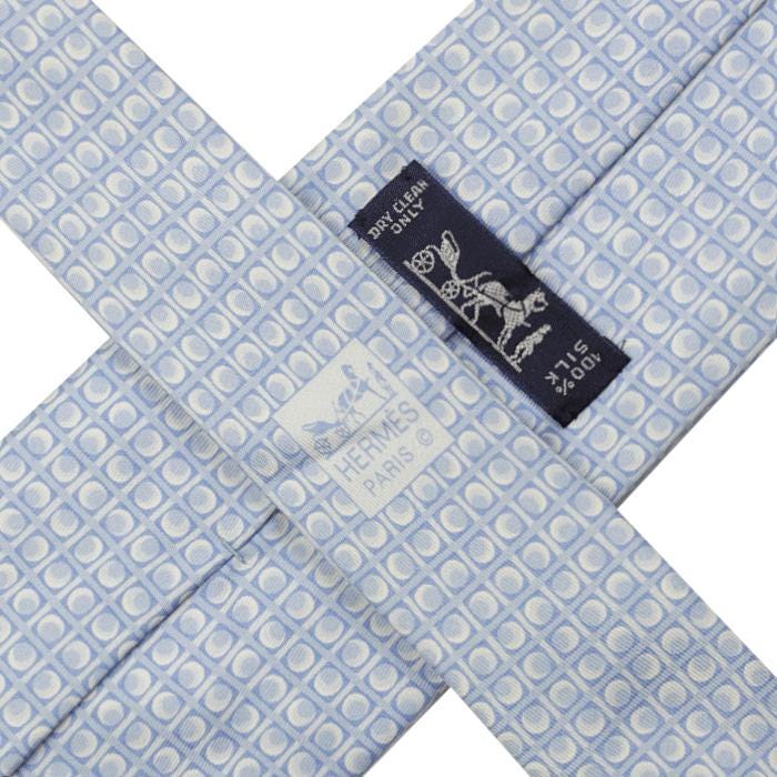 Hermes Men's Silk Tie Geometric Pattern 5333 | Necktie Cravate