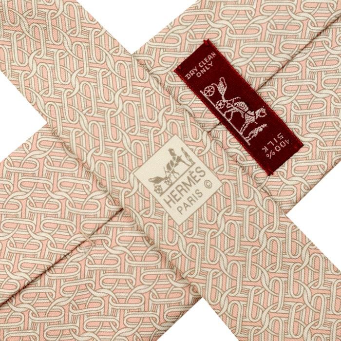 Hermes Men's Silk Tie Geometric Pattern 5449 | Necktie Cravate