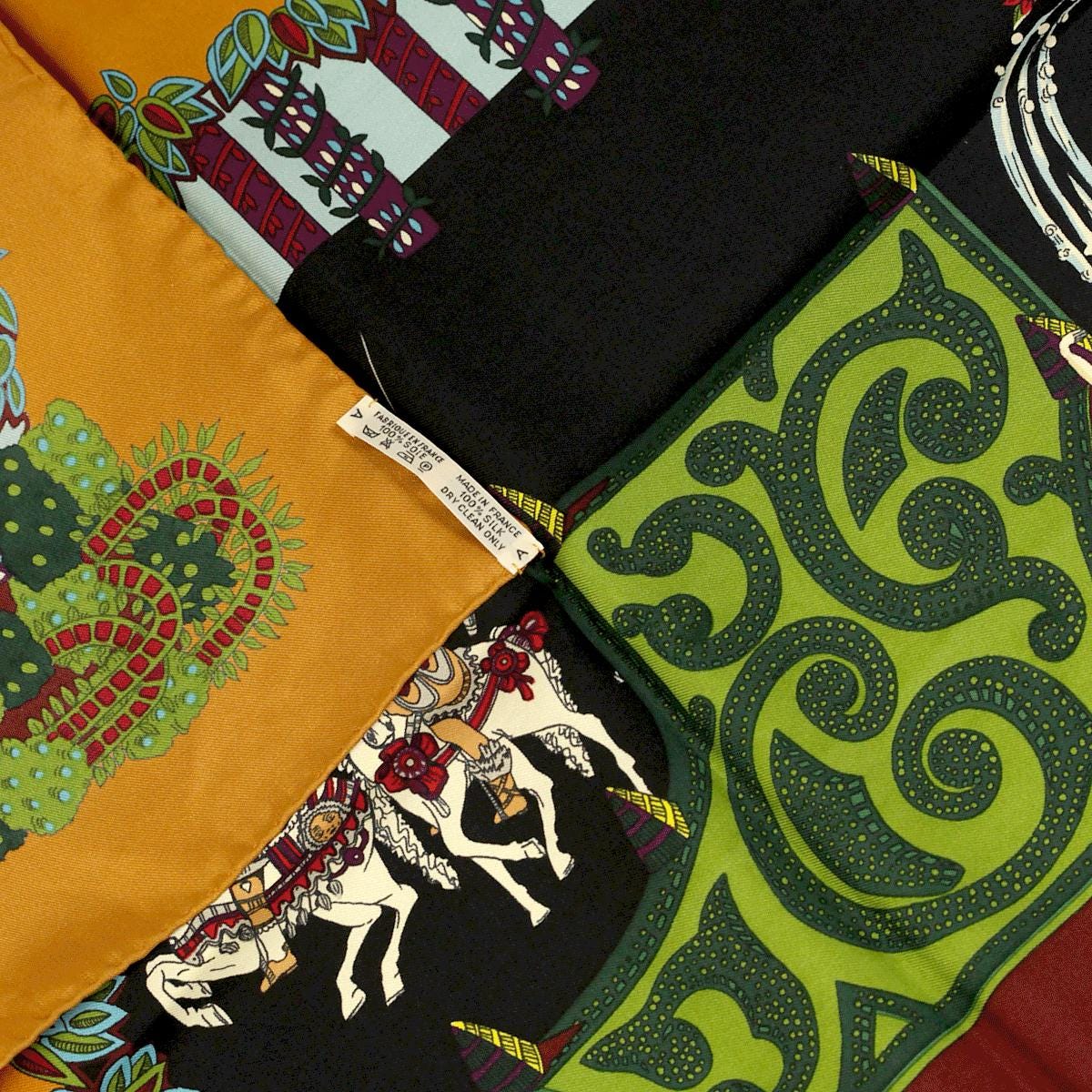 Hermes Scarf "Le Paradis du Roy" by Annie Faivre Vintage 90cm Silk | Carre Foulard