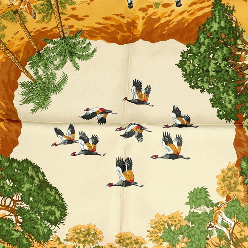 Hermes Scarf "Africa" by Robert Dallet 90cm Silk | Carre Foulard