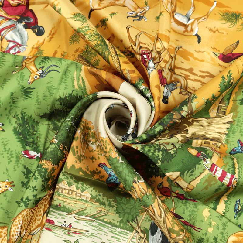 Hermes Scarf "Africa" by Robert Dallet 90cm Silk | Carre Foulard