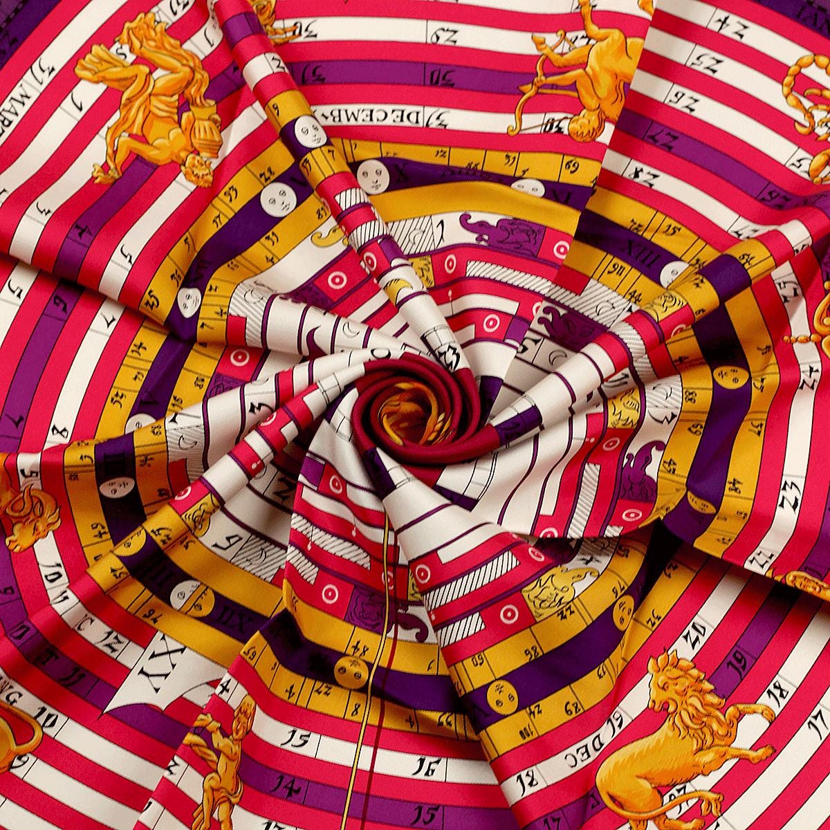Hermes Scarf "Astrologie" by Françoise Façonnet 90cm Silk | Carre Foulard