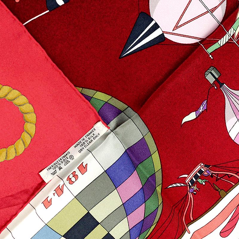 Hermes Scarf "Les Folies du Ciel" by Loic Dubigeon 90cm Silk | Carre Foulard