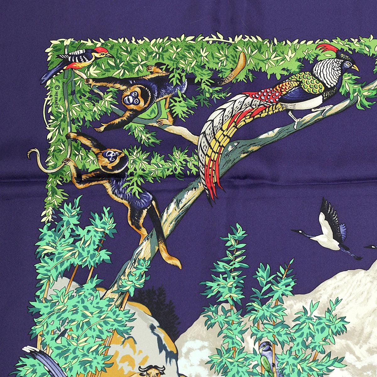 Hermes Scarf "Sichuan" by Robert Dallet 90cm Silk | Carre Foulard