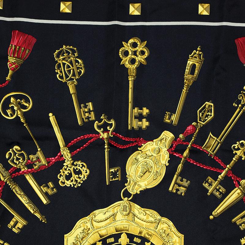 Hermes Scarf "Les Cles" by Caty Latham 90cm Silk | Foulard Carre