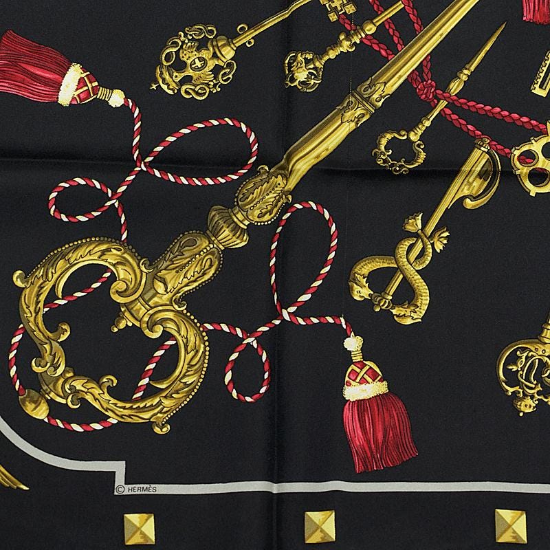 Hermes Scarf "Les Cles" by Caty Latham 90cm Silk | Foulard Carre