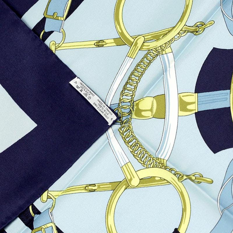 Hermes Scarf "Eperon d'Or" by Henri d'Origny 90cm Silk | Foulard Carre