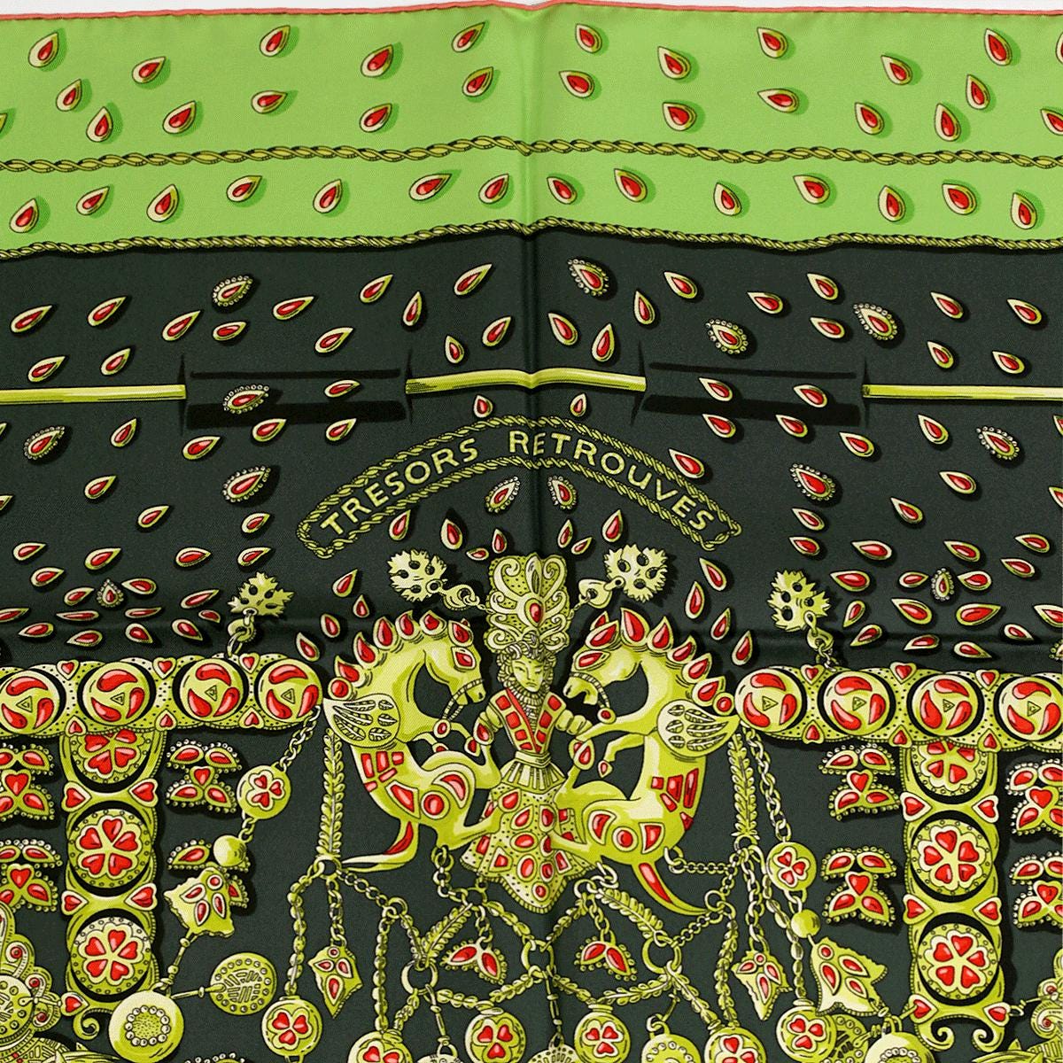 Hermes Scarf "Tresors Retrouves" by Annie Faivre 90cm Silk | Carre Foulard