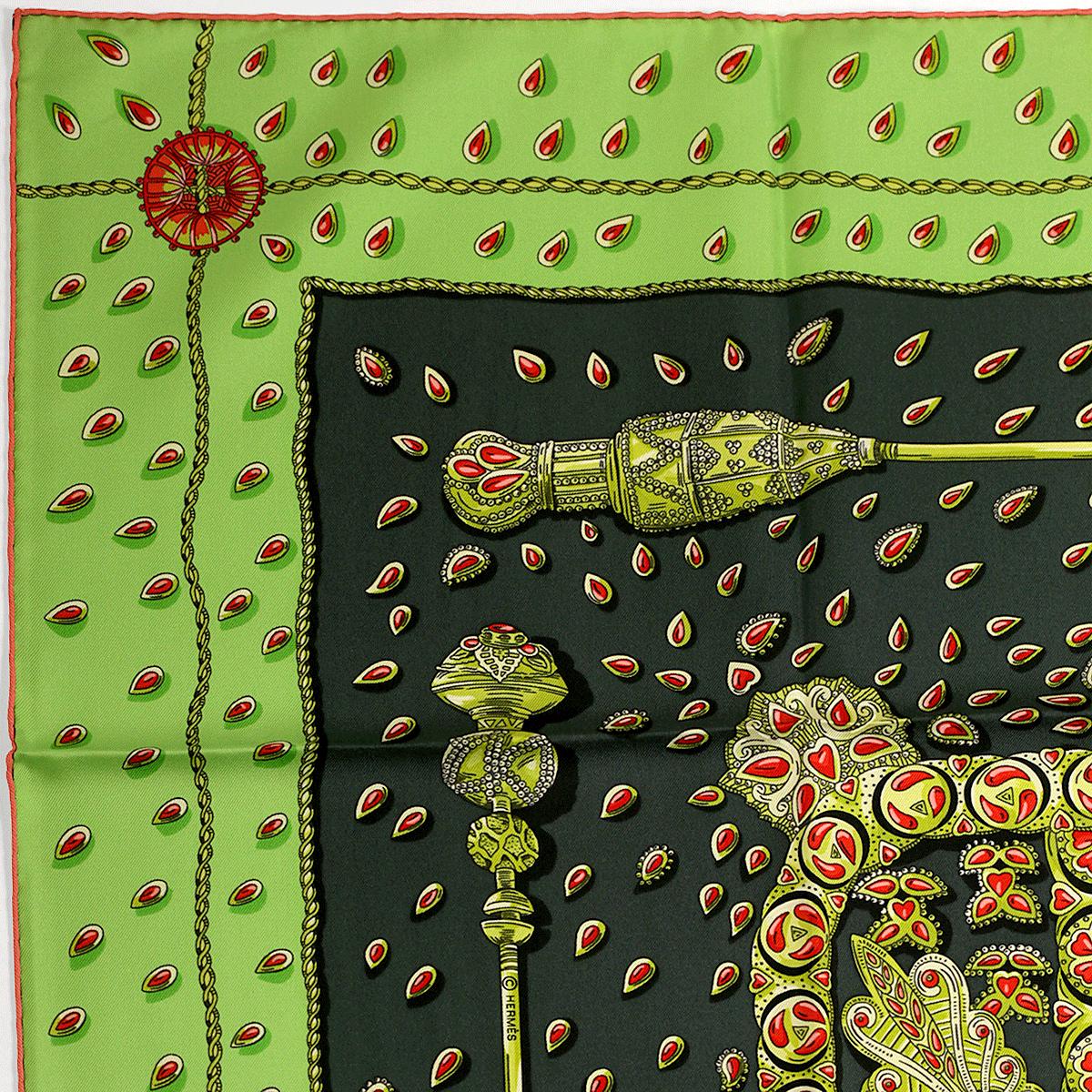 Hermes Scarf "Tresors Retrouves" by Annie Faivre 90cm Silk | Carre Foulard