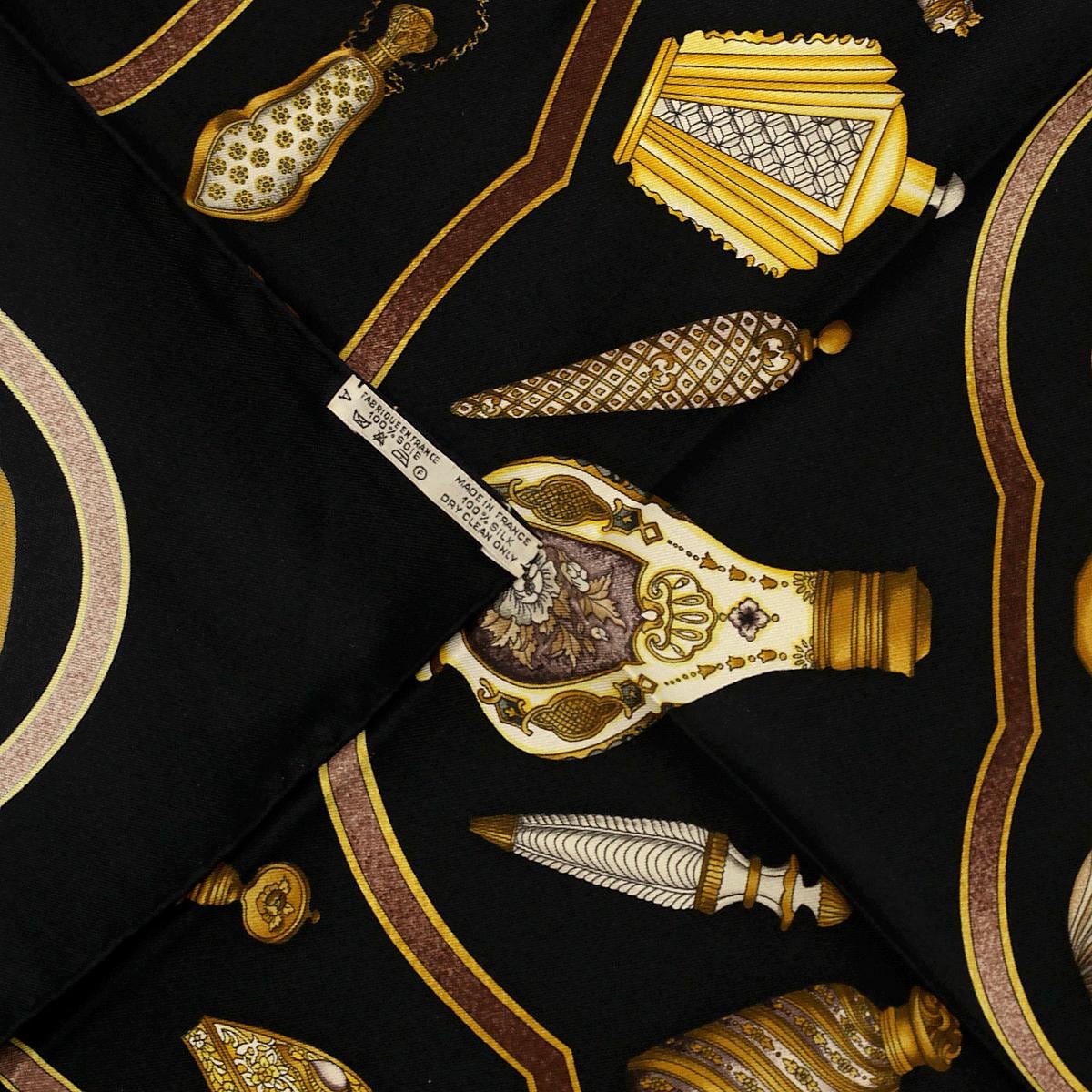 Hermes Scarf "Flacons" by Catherine Baschet Vintage 90cm Silk | Foulard Carre