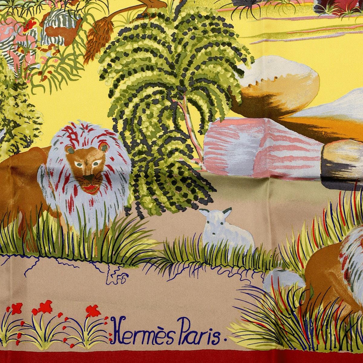 Hermes Scarf "Nuba Mountain" by Sefedin Kwumi 90cm Silk | Carre Foulard
