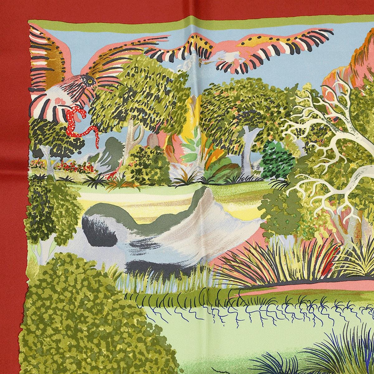 Hermes Scarf "Nuba Mountain" by Sefedin Kwumi 90cm Silk | Carre Foulard