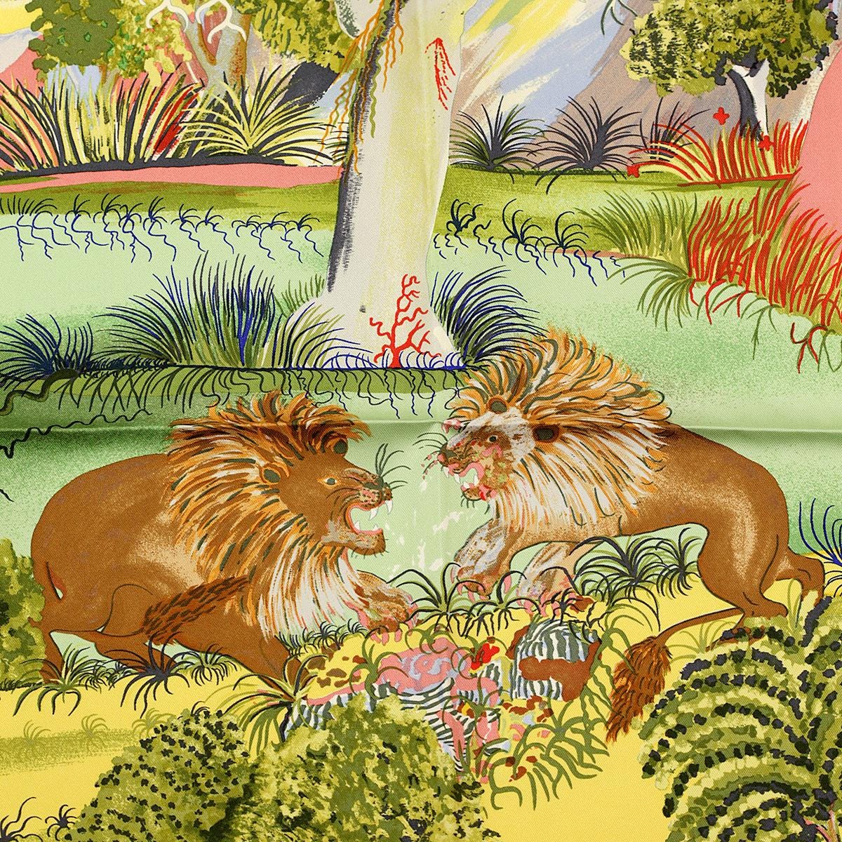 Hermes Scarf "Nuba Mountain" by Sefedin Kwumi 90cm Silk | Carre Foulard