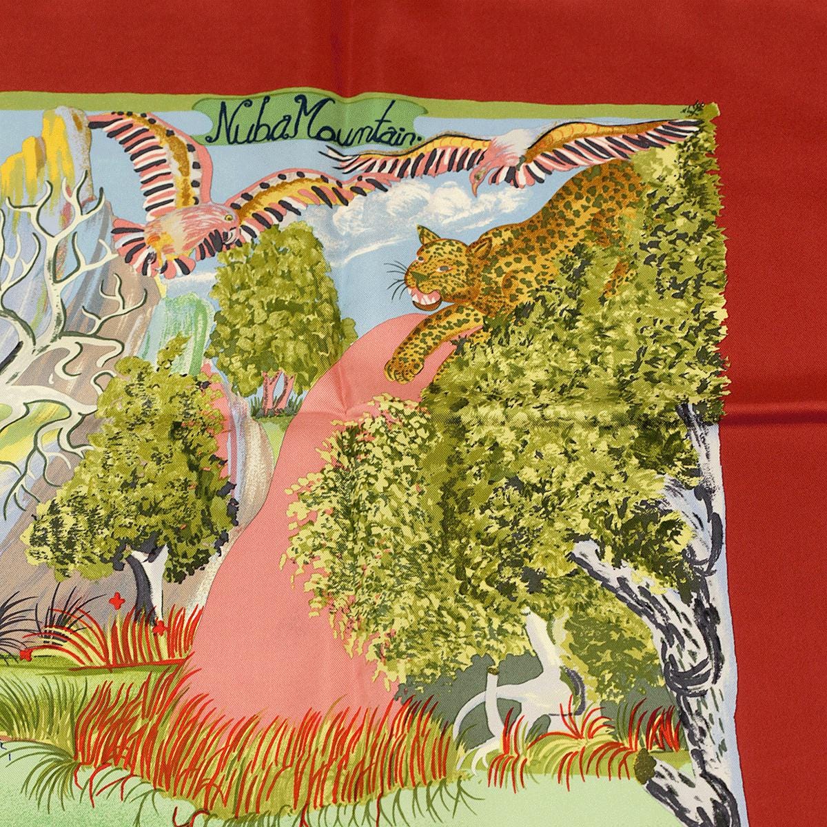 Hermes Scarf "Nuba Mountain" by Sefedin Kwumi 90cm Silk | Carre Foulard