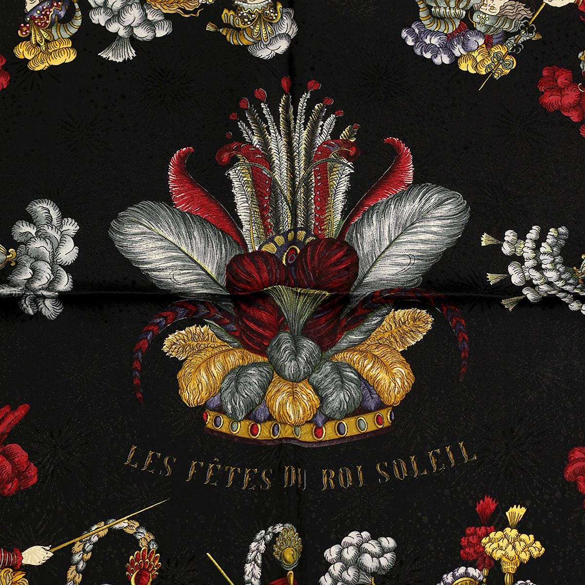 Hermes Scarf "Les Fetes du Roi Soleil" by Michel Duchene 90cm Silk Jacquard | Carre Foulard