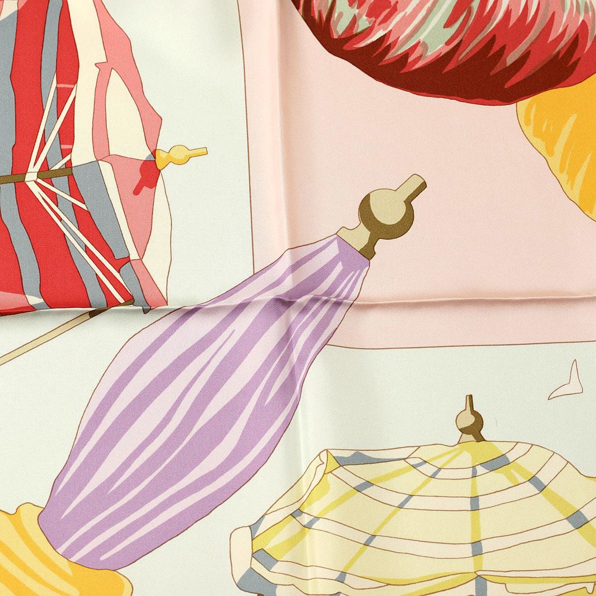 Hermes Scarf "Charmes des Plages Normandes II" by Loic Dubigeon 90cm Silk | Carre Foulard