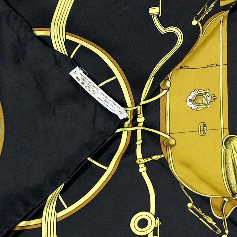 Hermes Scarf "Springs" by Philippe Ledoux Vintage 90cm Silk