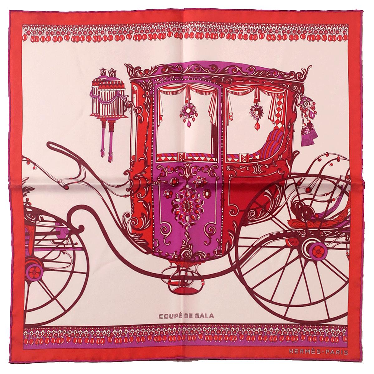 Hermes Scarf 45cm "Coupè de Gala" by Wlodek Kaminski Silk Gavroche