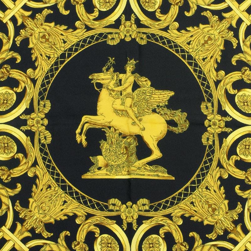 Hermes Scarf "Tuileries" by Joachim Metz Vintage 90cm Silk | Carre Foulard