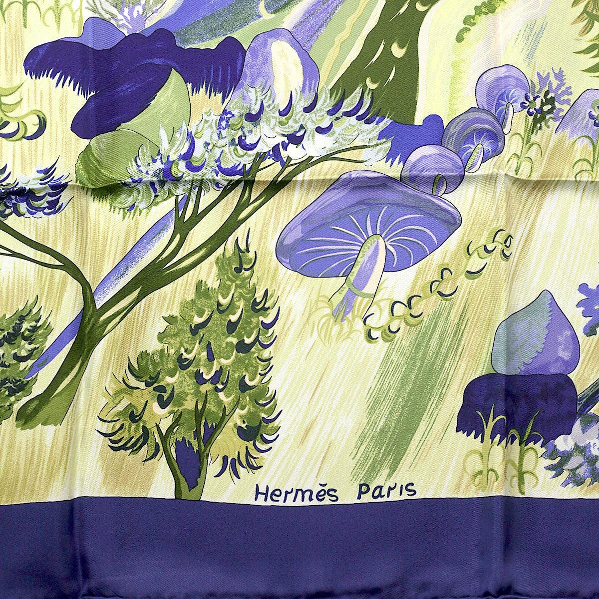 Hermes Scarf "Kuggor Tree" by Sefedin Kwumi 90cm Silk | Foulard Carre