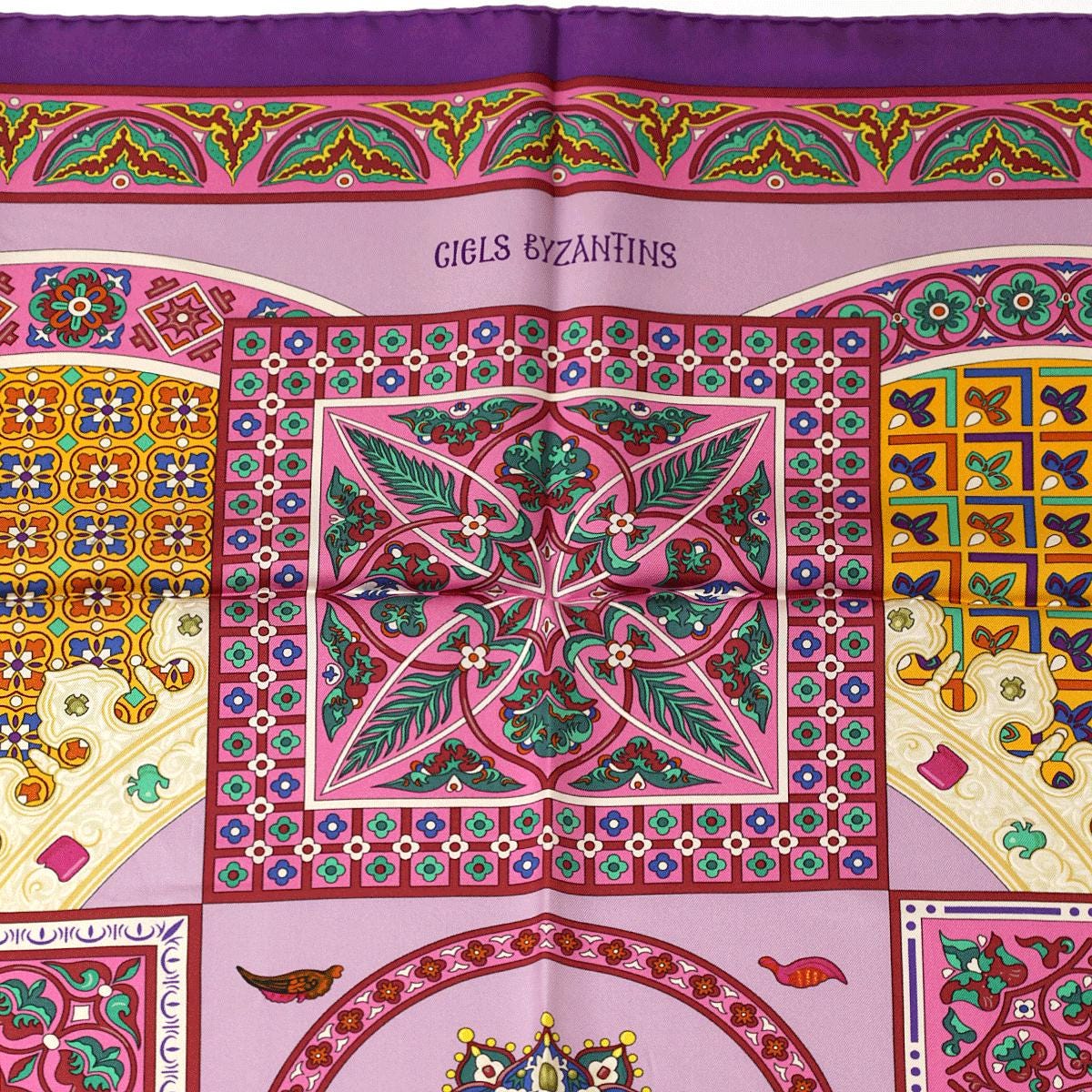 Hermes Scarf "Ciels Byzantins" by Julia Abadie 90cm Silk | Carre Foulard