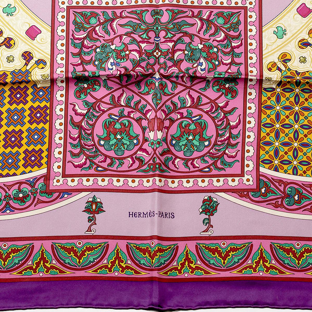 Hermes Scarf "Ciels Byzantins" by Julia Abadie 90cm Silk | Carre Foulard