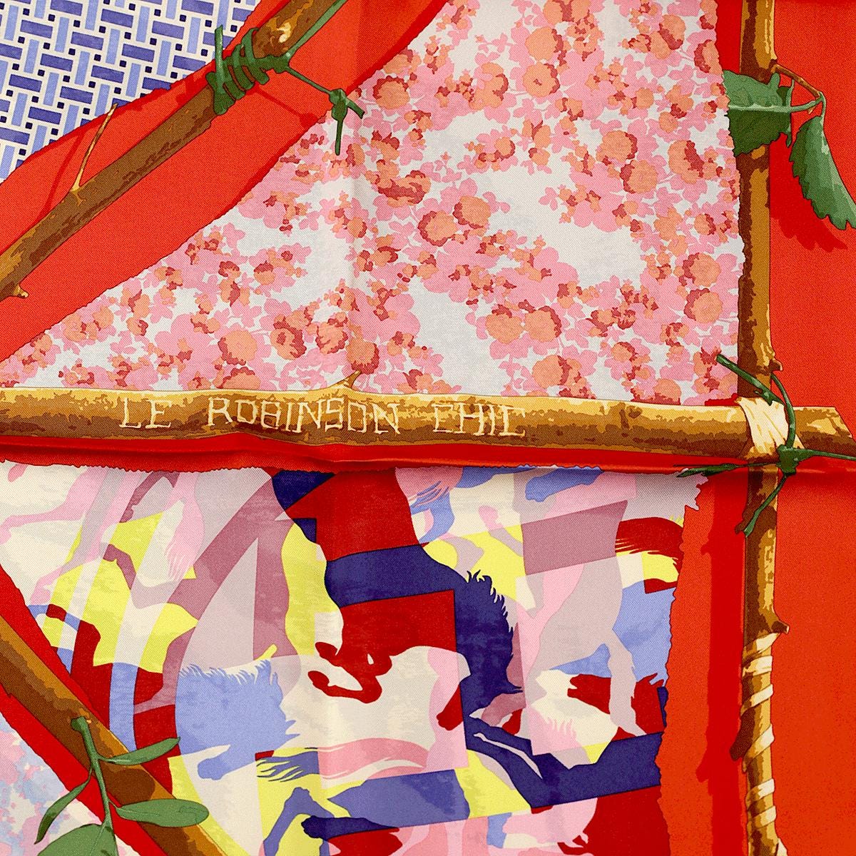 Hermes Scarf "Robinson Chic" by Benoit Pierre Emery 90cm Silk | Carre Foulard