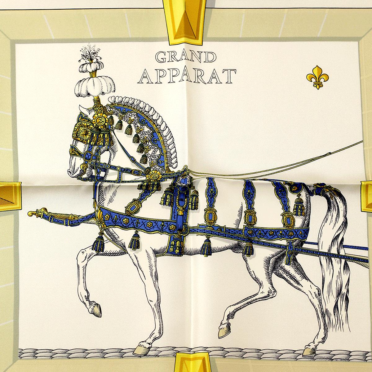 Hermes Scarf "Grand Apparat" by Jacques Eudel 90cm Silk | Carre Foulard