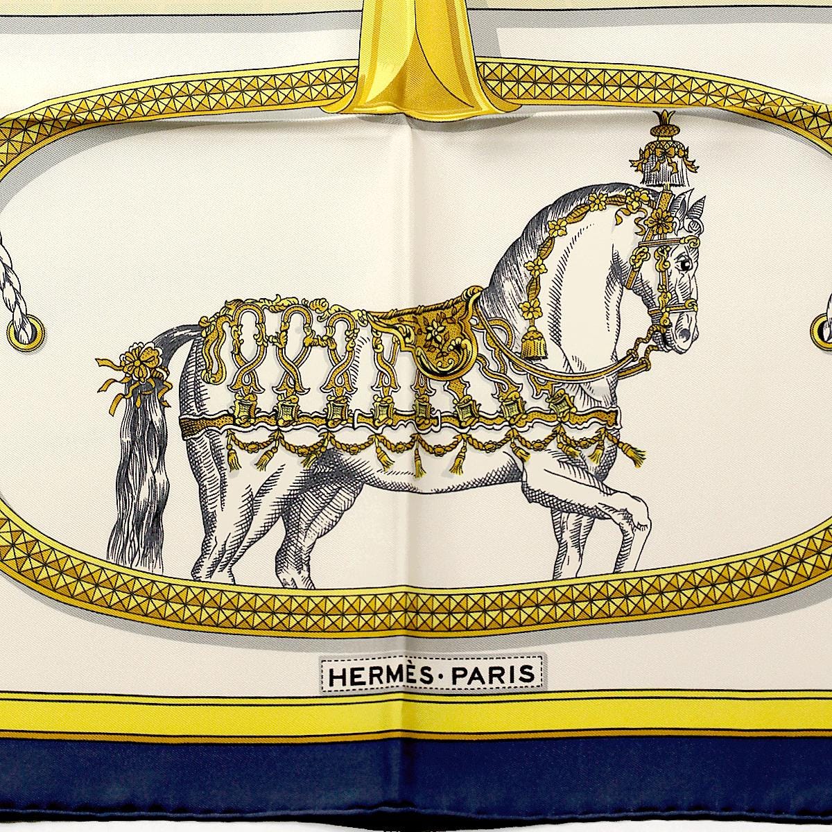 Hermes Scarf "Grand Apparat" by Jacques Eudel 90cm Silk | Carre Foulard
