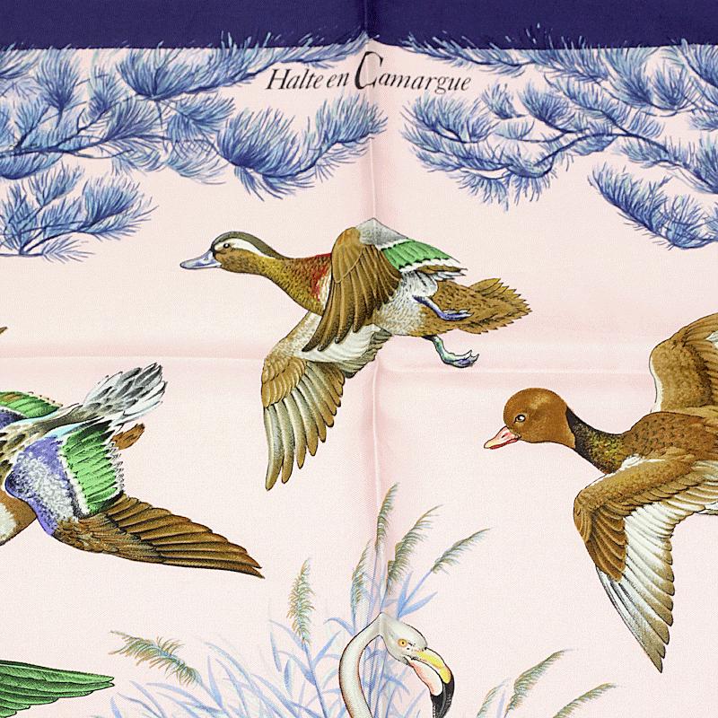 Hermes Scarf "Halte en Camargue" by Robert Dallet 90cm Silk