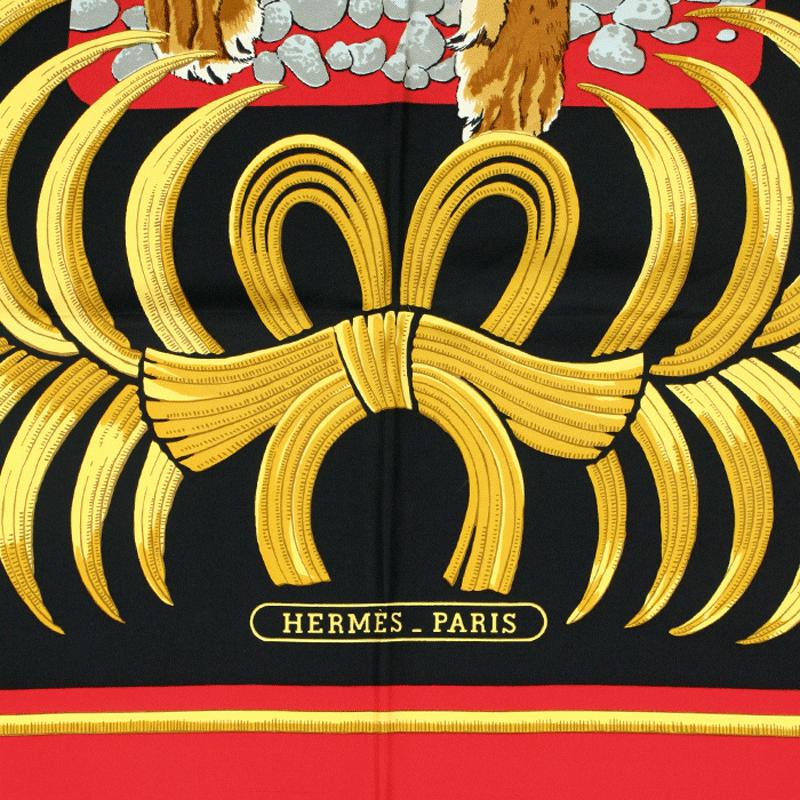 Hermes Scarf "Tigre Royal" by Christiane Vauzelles 90cm Silk
