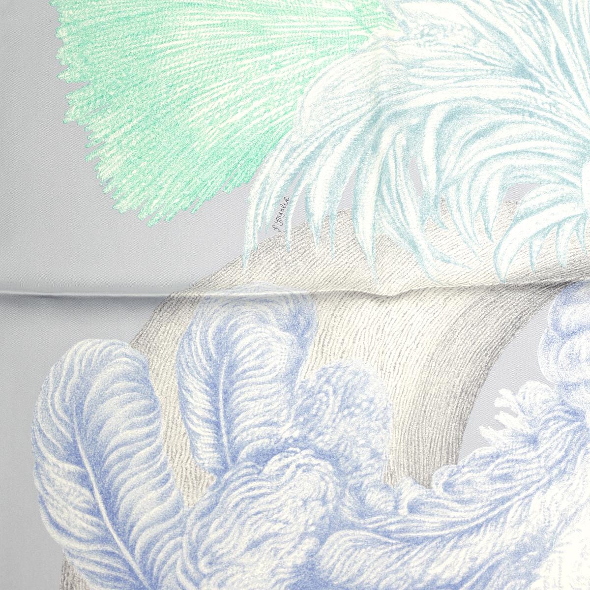 Hermes Scarf "Plumets et Panaches" by Florence Manlik 90cm Silk | NWT