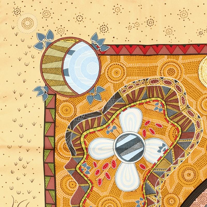 Hermes Scarf "Reve d'Australie" by Zoe Pauwels 90cm Silk | Carre Foulard