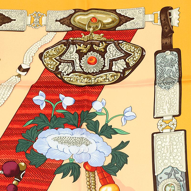 Hermes Scarf "Tibet" by Caty Latham 90cm Silk | Carre Foulard